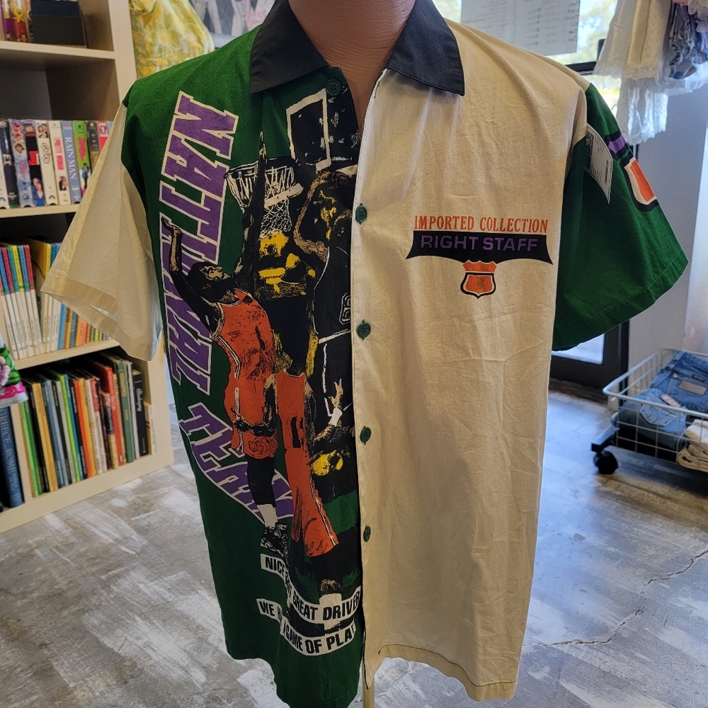 VTG Japanese Basketball Button Down